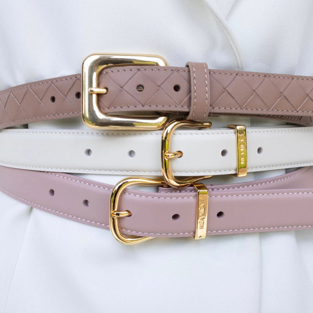 Cora Belts – Gevlochten leren riemen | MÉA MÉA